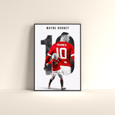 Wayne Rooney – Manchester United Icon Poster